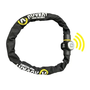 Auvray C-Block Pro Alert Chain Lock 10 mm Black 100 cm