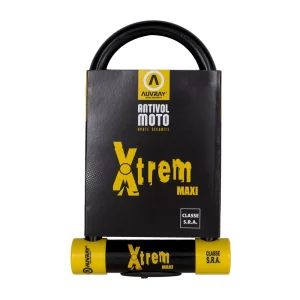 Auvray Xtreme Maxi U-Lock 18 mm Black/Yellow 110×230 mm, Motoee.com