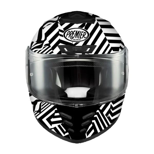 Premier Monza Evo PT 8 BM kinnine kiiver valge matt