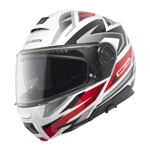 Schuberth C5 Zenith kypärä punainen/valkoinen