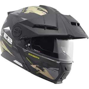 Schuberth E2 Trail Helmet Black/Gold, Motoee.com
