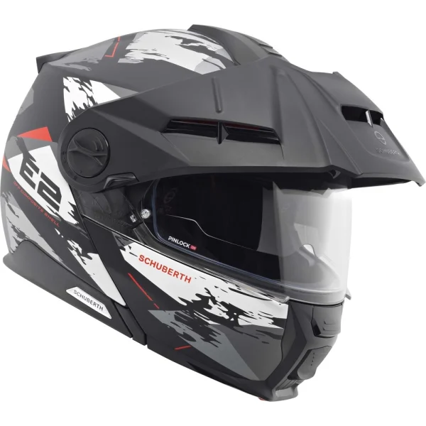 Schuberth E2 Trail kypärä harmaa/valkoinen