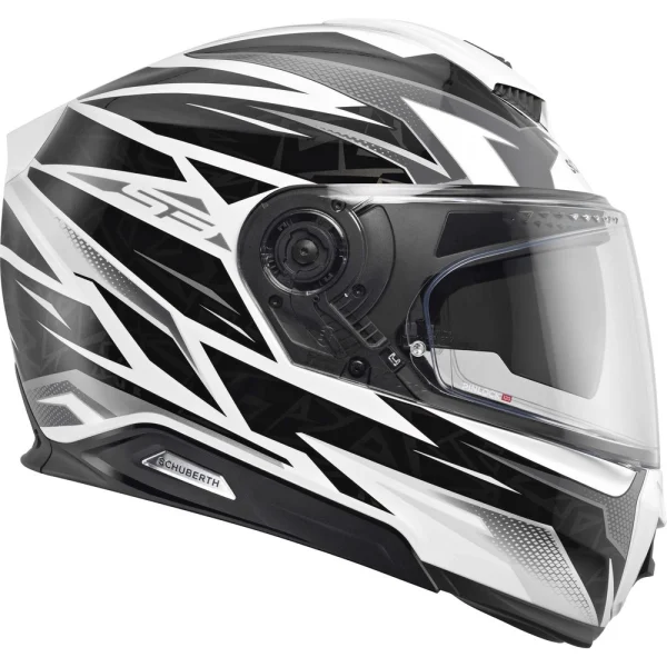 Schuberth S3 Thunder kinnine kiiver valge/must