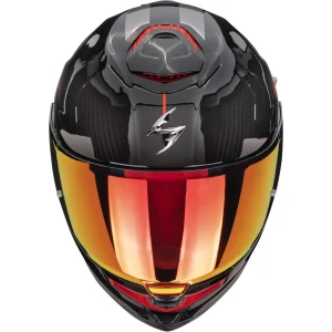 Scorpion EXO-GT SP Air Asphalt Helmet Black/Red, Motoee.com