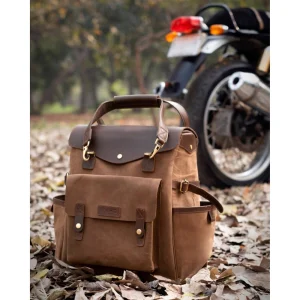 Trip Machine Outlander Saddlebag 20 L Tobacco Brown, Motoee.com
