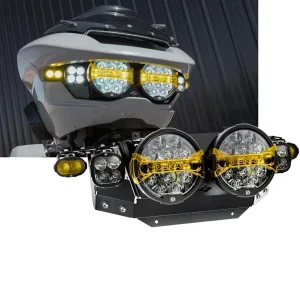 Denali Full Deck Destroyer Headlight Kit Harley-Davidson Road Glide 24-