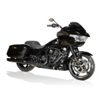 Drag Specialties Adjustable Short Stem Handlebar Mirror Black/Gold 12 cm Right