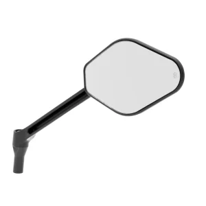 Drag Specialties Short Stem Handlebar Mirror Black 12 cm Left, Motoee.com