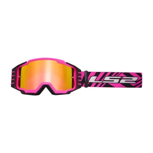 LS2 Charger Pro Motocross Goggles Pink