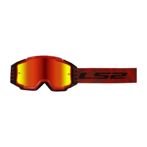 LS2 Charger Pro Motocross Goggles Red