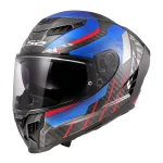 LS2 FF807 Dragon Trax Carbon Helmet Blue/Red
