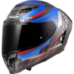 LS2 FF807 Dragon Trax Carbon Helmet Blue/Red