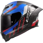 LS2 FF807 Dragon Trax Carbon Helmet Blue/Red