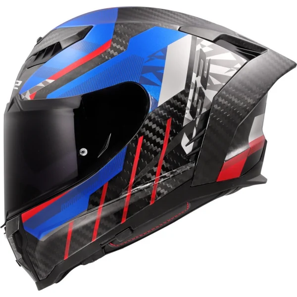 LS2 FF807 Dragon Trax Carbon Helmet Blue/Red