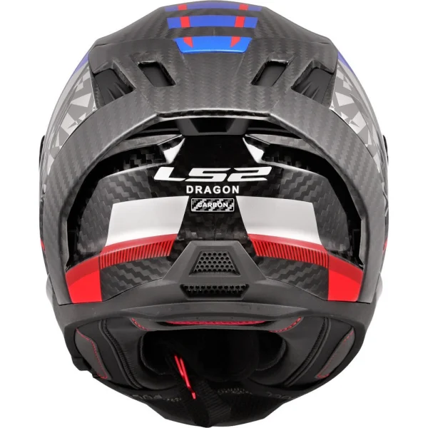 LS2 FF807 Dragon Trax Carbon Helmet Blue/Red