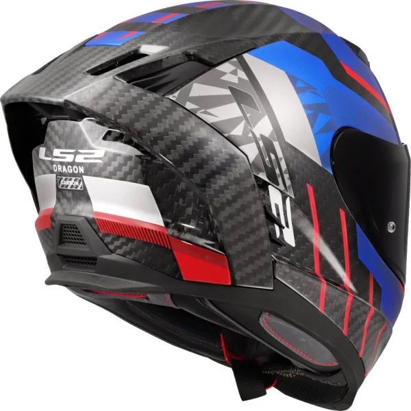 LS2 FF807 Dragon Trax Carbon Helmet Blue/Red