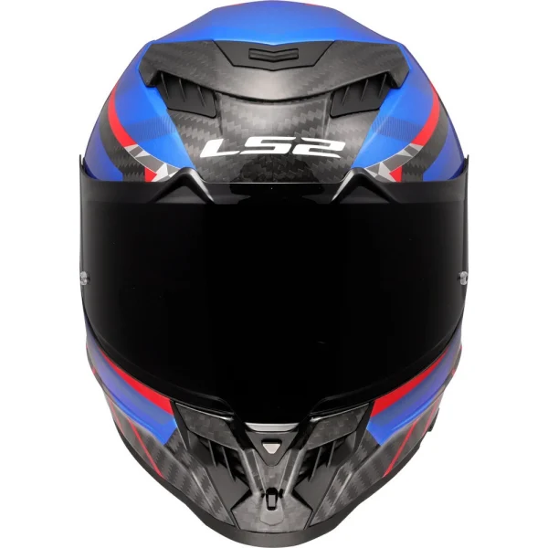 LS2 FF807 Dragon Trax Carbon Helmet Blue/Red