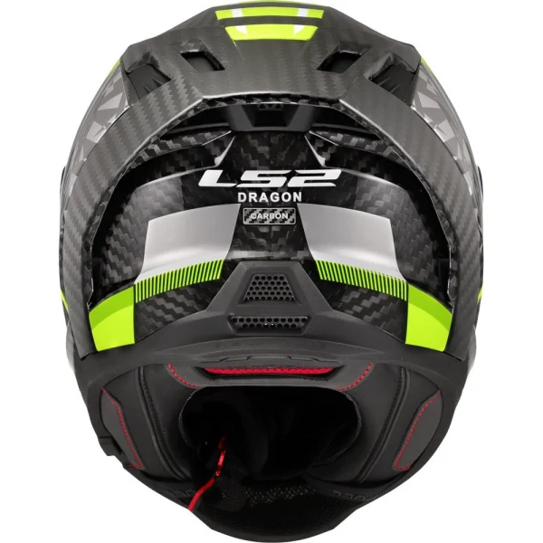 LS2 FF807 Dragon Trax Carbon Helmet Neon Yellow