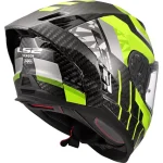 LS2 FF807 Dragon Trax Carbon Helmet Neon Yellow