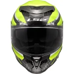 LS2 FF807 Dragon Trax Carbon Helmet Neon Yellow