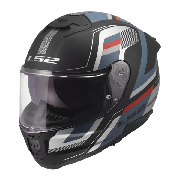 LS2 FF808 Stream II Vintage Matte Helmet Black/Blue