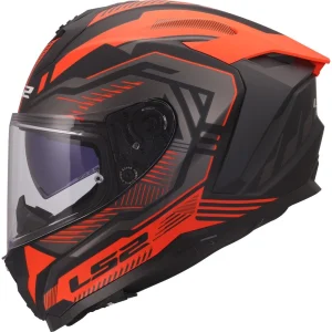 LS2 FF817 Challenger II Dravix Helmet Black/Red, Motoee.com