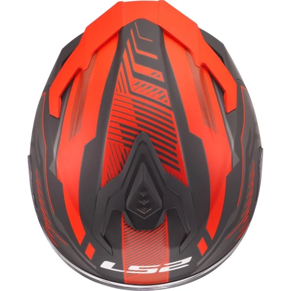 LS2 FF817 Challenger II Dravix Helmet Black/Red