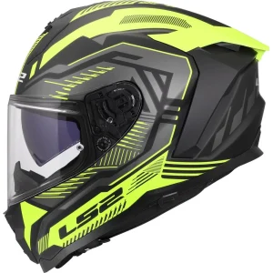 LS2 FF817 Challenger II Dravix Helmet Black/Yellow, Motoee.com