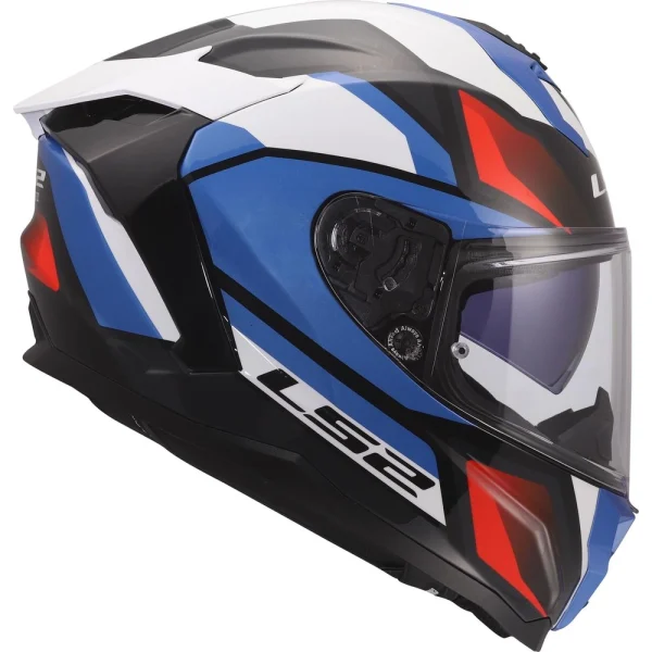 LS2 FF817 Challenger II Viper Helmet White/Blue/Red