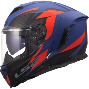 LS2 FF818 Storm III Dynamo Helmet Blue/Red, Motoee.com