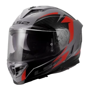 LS2 FF818 Storm III Dynamo Helmet Grey/Red