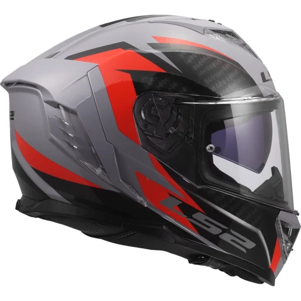 LS2 FF818 Storm III Dynamo Helmet Grey/Red