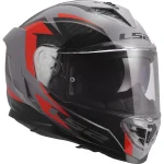 LS2 FF818 Storm III Dynamo Helmet Grey/Red