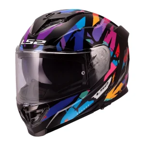LS2 FF818 Storm III Kaos Helmet Black/Purple