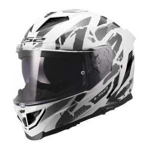 LS2 FF818 Storm III Kaos Helmet White/Grey