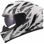 LS2 FF818 Storm III Kaos Helmet White/Grey