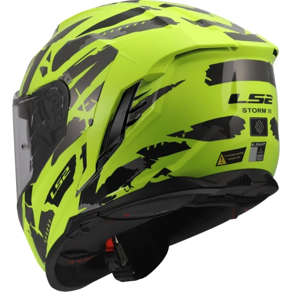 LS2 FF818 Storm III Kaos Helmet Yellow/Black