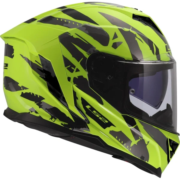 LS2 FF818 Storm III Kaos Helmet Yellow/Black