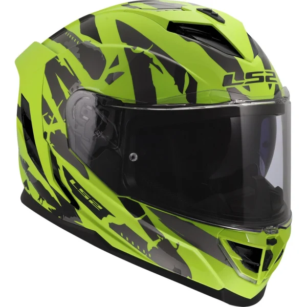 LS2 FF818 Storm III Kaos Helmet Yellow/Black