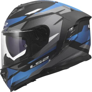 LS2 FF818 Storm III Komai Helmet Black/Blue, Motoee.com
