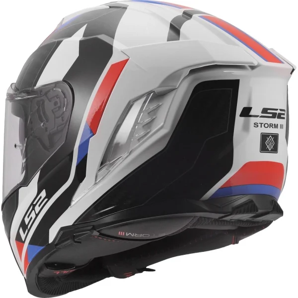 LS2 FF818 Storm III Sporty Helmet White/Blue/Red