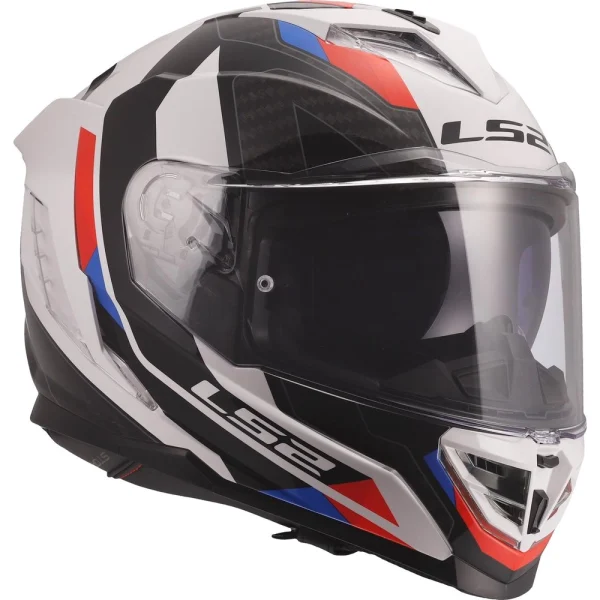 LS2 FF818 Storm III Sporty Helmet White/Blue/Red