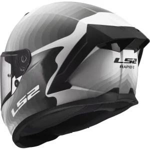 LS2 FF820 Rapid III Flow Helmet White/Grey, Motoee.com
