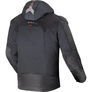 LS2 Zirconium Evo Waterproof Textile Jacket Black/Red, Motoee.com