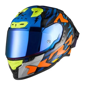 Nexx X.R3R Ziger Carbon Helmet Orange/Blue