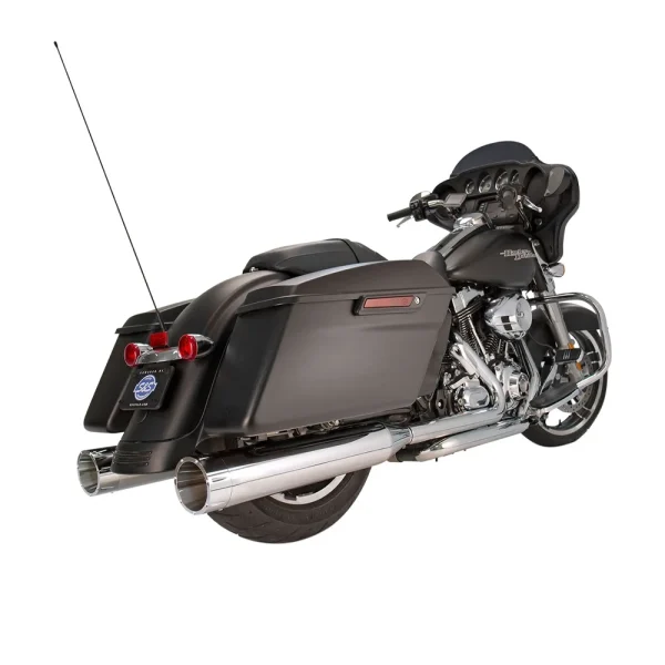 S&S Cycle 4-1/2" MK45 Touring Slip-On Mufflers Chrome Tracer