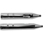 S&S Cycle 4-1/2" MK45 Touring Slip-On Mufflers Chrome Tracer