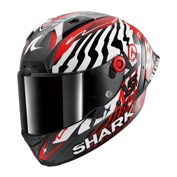 Shark Aeron GP FIM 2 Speed Fancy Carbon Helmet Matte Red/Carbon