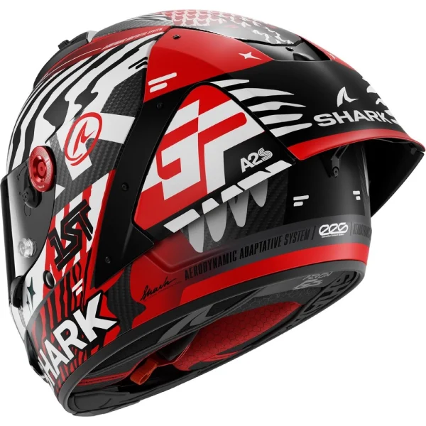 Shark Aeron GP FIM 2 Speed Fancy Carbon Helmet Matte Red/Carbon