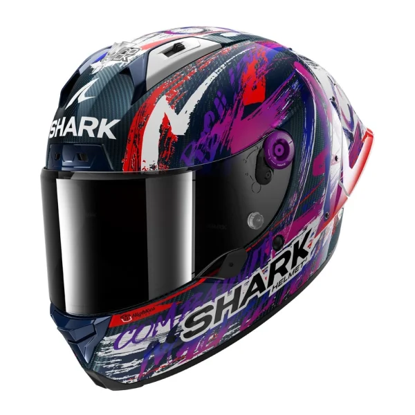 Shark Aeron GP FIM Replica Zarco Signature 2025 süsinikkiust kinnine kiiver